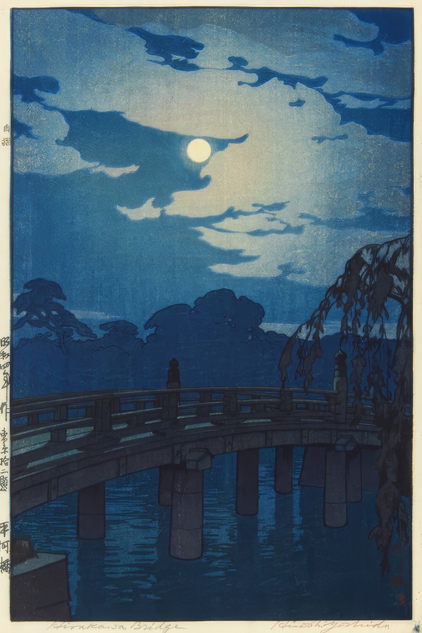 A Ponte Hirakawa de Yoshida Hiroshi
