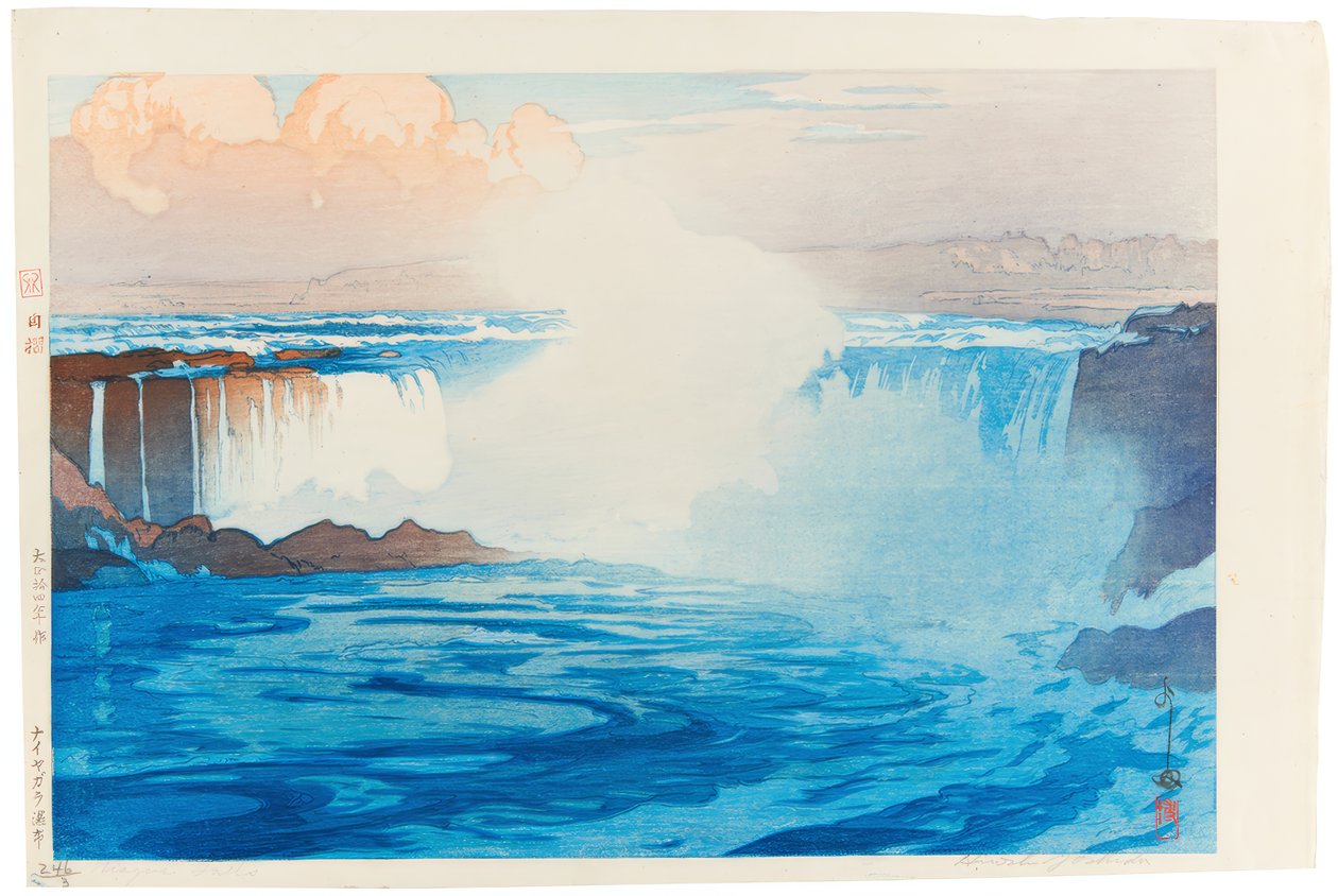 As Cataratas do Niágara de Yoshida Hiroshi