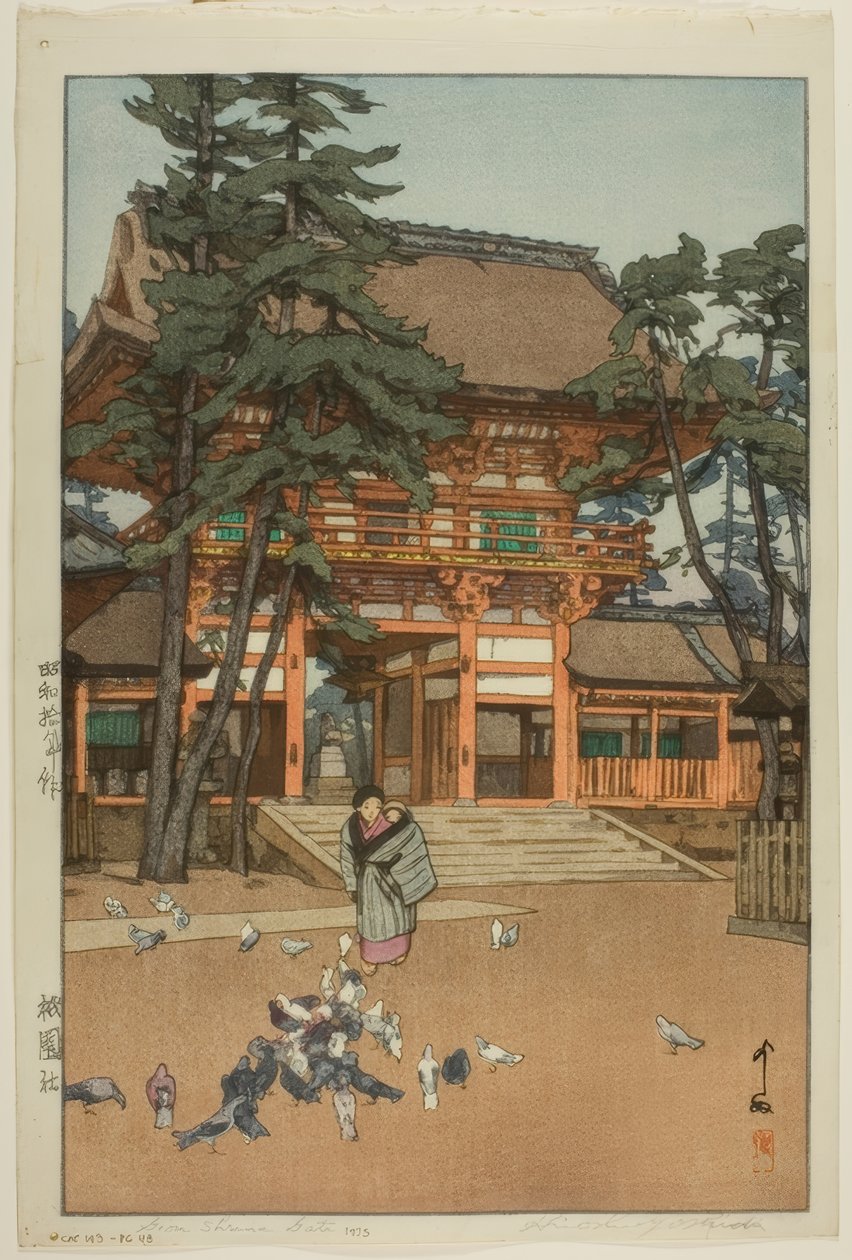 Portão do Santuário de Gion de Yoshida Hiroshi