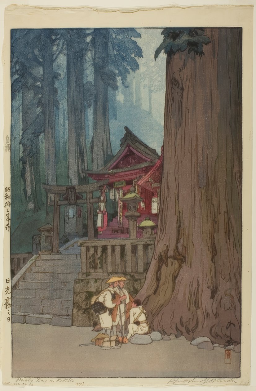 Dia nublado em Nikko de Yoshida Hiroshi
