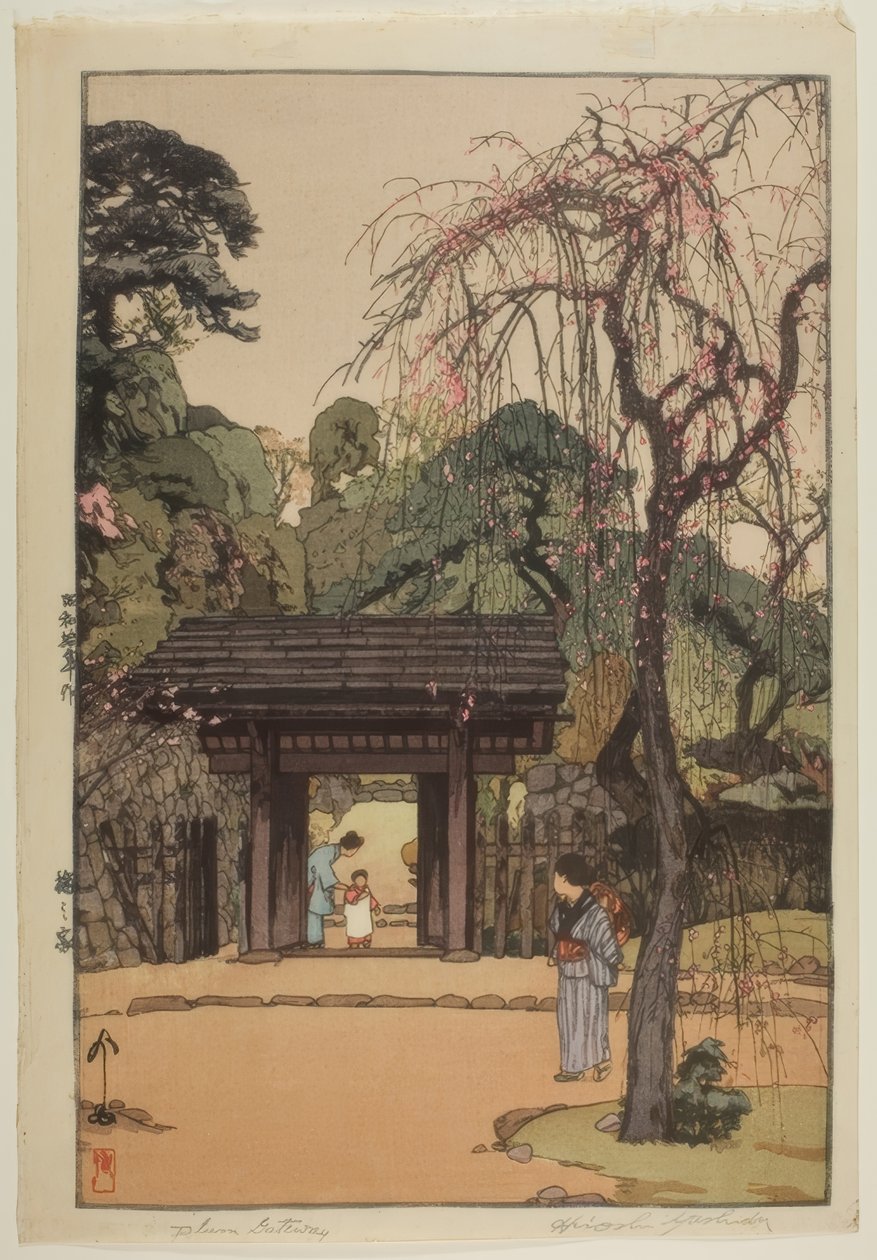Porta de Ameixa de Yoshida Hiroshi