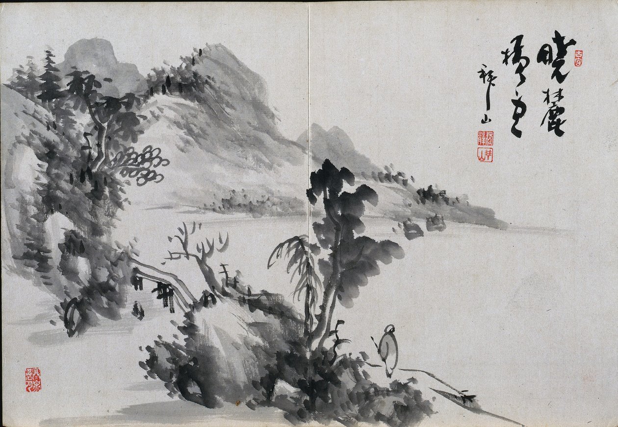 Álbum de Esboços Paisagísticos, Século XIX. de Yoshitsugu Haizan