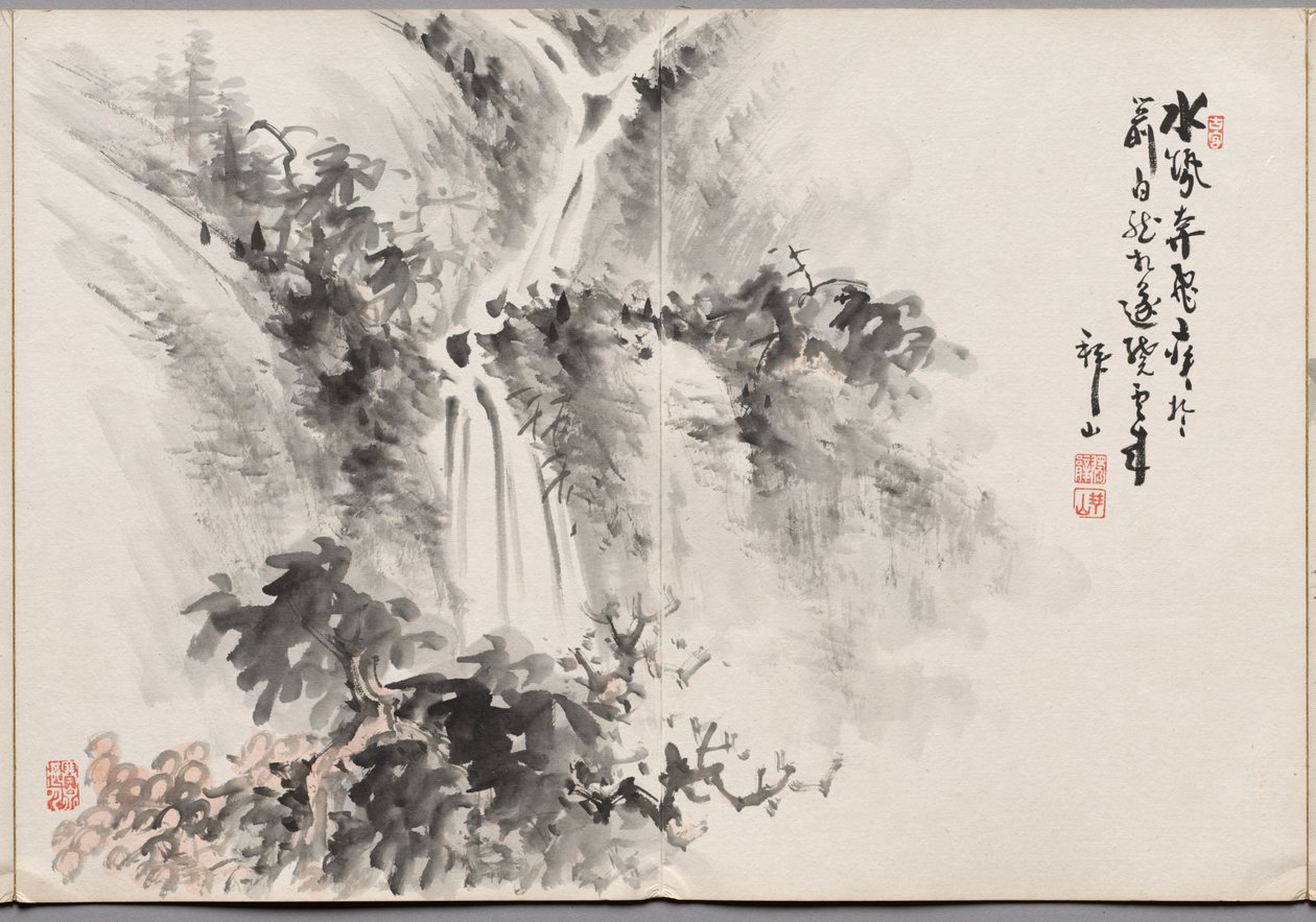 Pintura Dez do Álbum de pinturas de Haizan de Yoshitsugu Haizan
