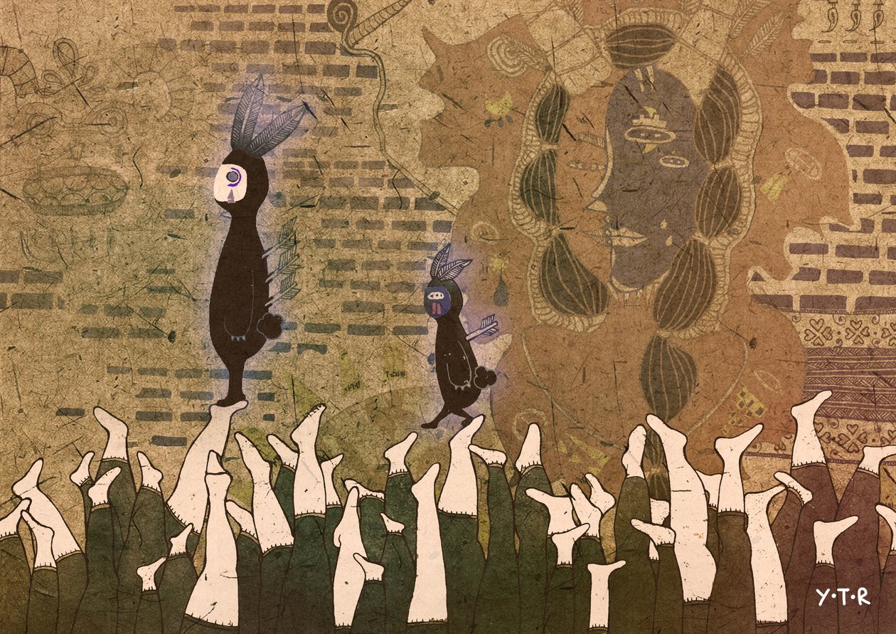 Parando os passos, 2012 (digital) de Yoyo Zhao
