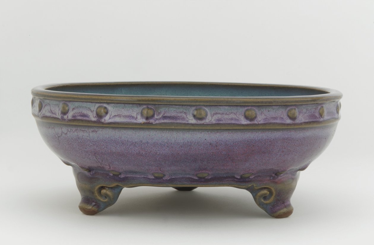 Bacia de bolbo (cerâmica) de Yuan Dynasty Chinese School