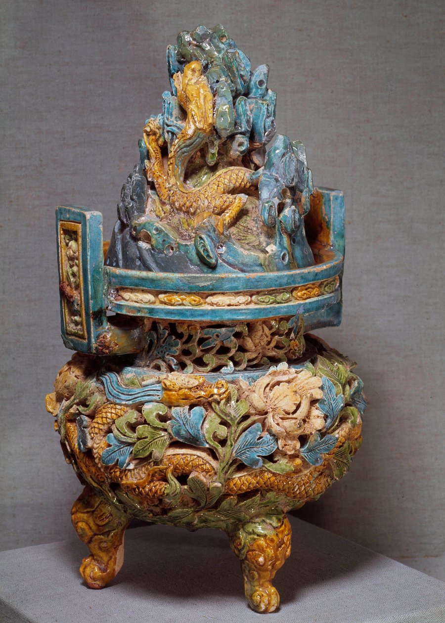 Arte chinesa: perfumes de queimador em terracota. Período Yuan Dynasty. 1271-1368. de Yuan Dynasty Chinese School