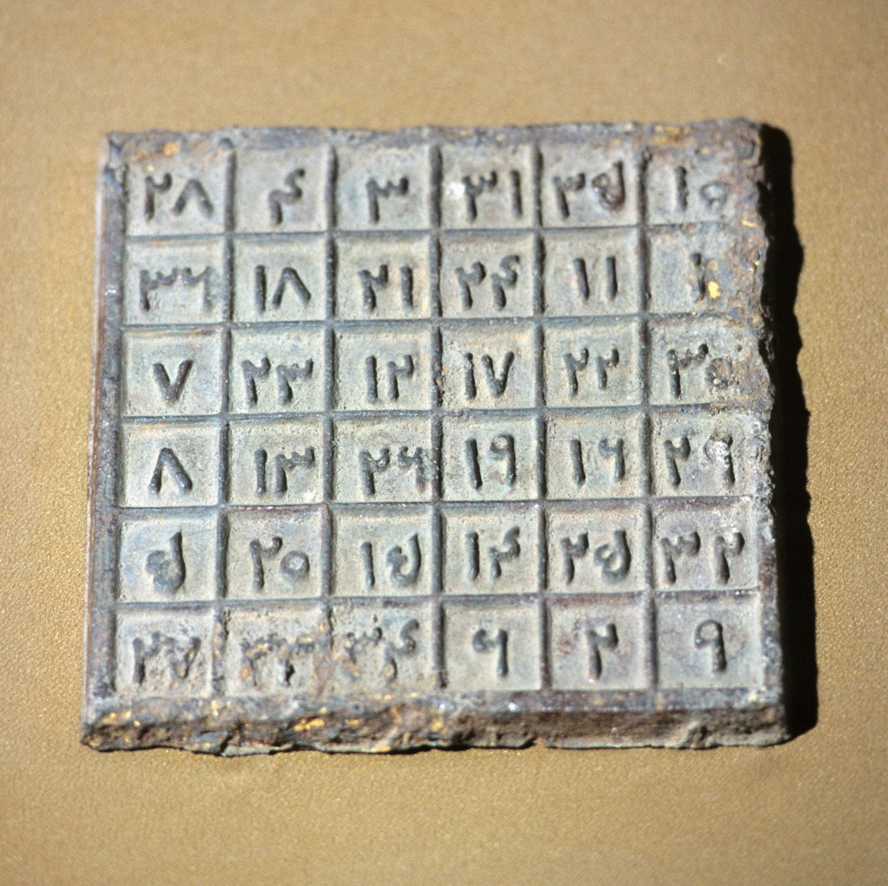 Tabela mágica representando figuras da dinastia Yuan de Yuan Dynasty Chinese School