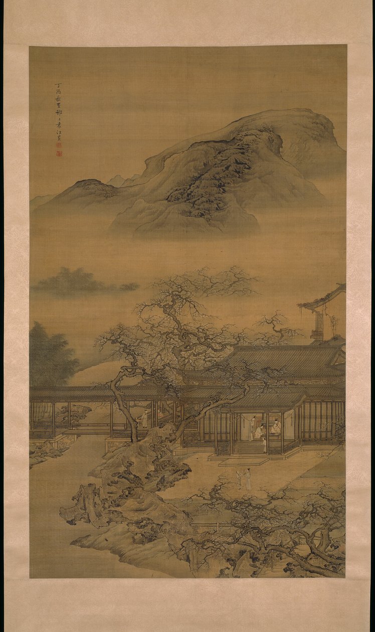 Chegada da primavera no Han Palace 漢宮春曉圖 de Yuan Jiang