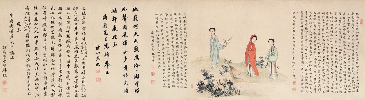 Yuan Mei e suas alunas de Yuan Mei