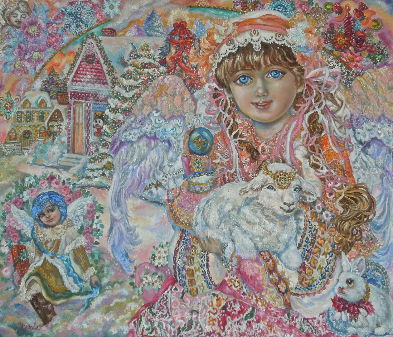 Anjo com Cordeiro de Deus de Yumi Sugai