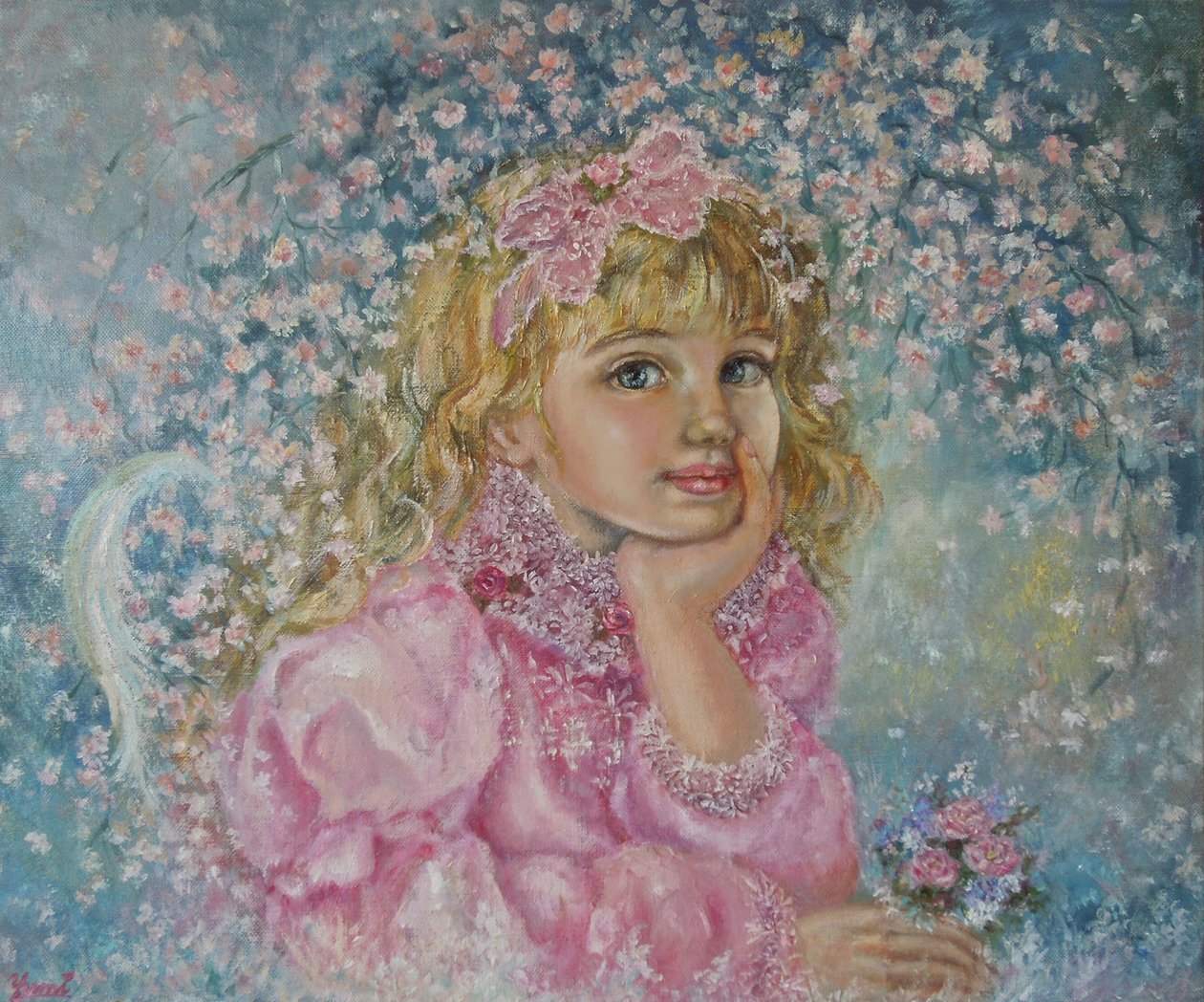 O anjo das flores de cerejeira de Yumi Sugai