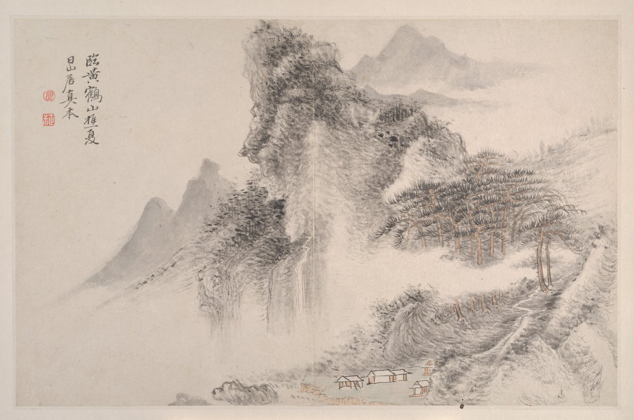 Paisagens na Maneira de Song e Yuan Masters, 1667. de Shouping Yun