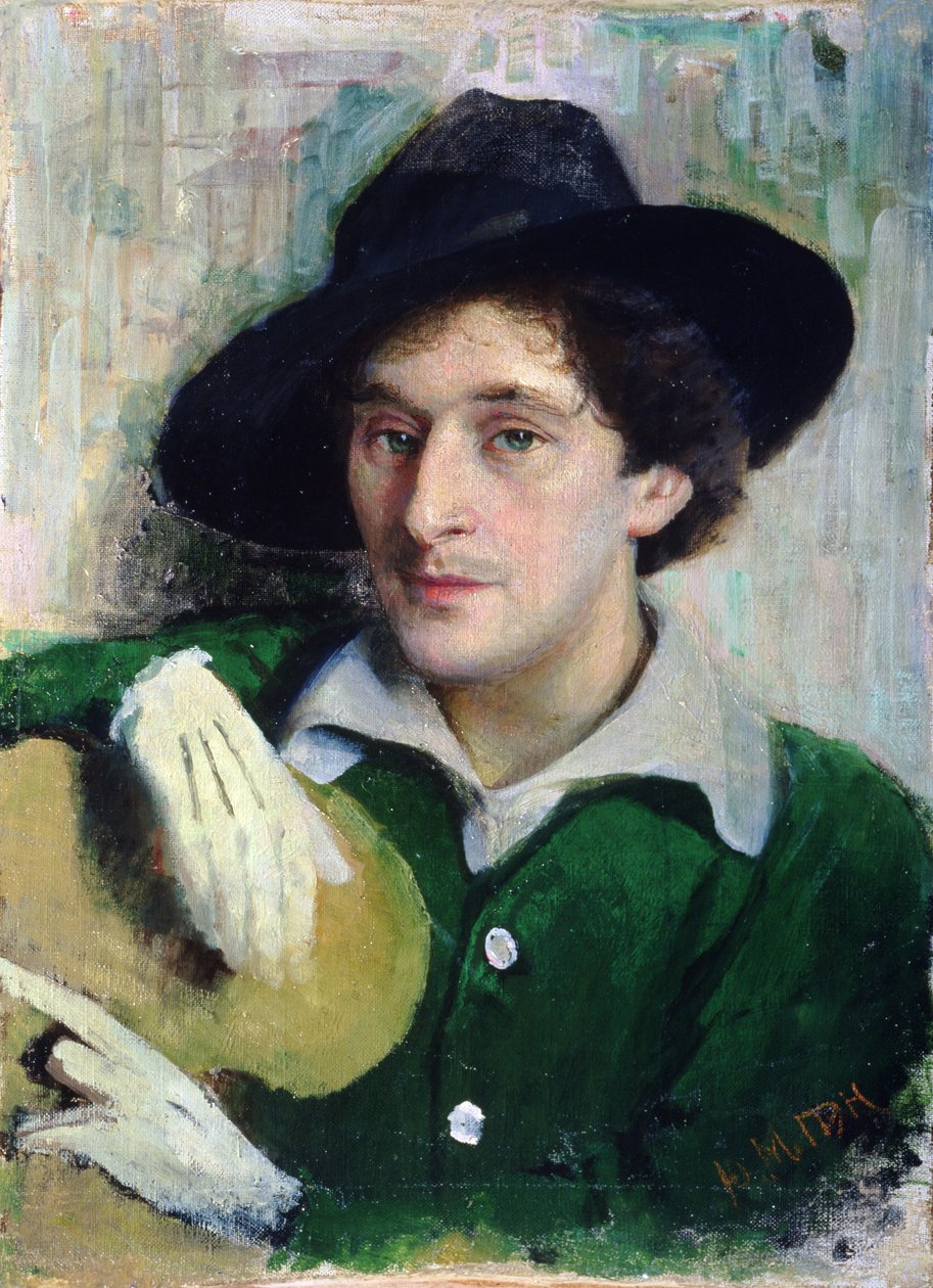 Retrato de Marc Chagall, c.1910 de Yuri Moiseyevich Pen