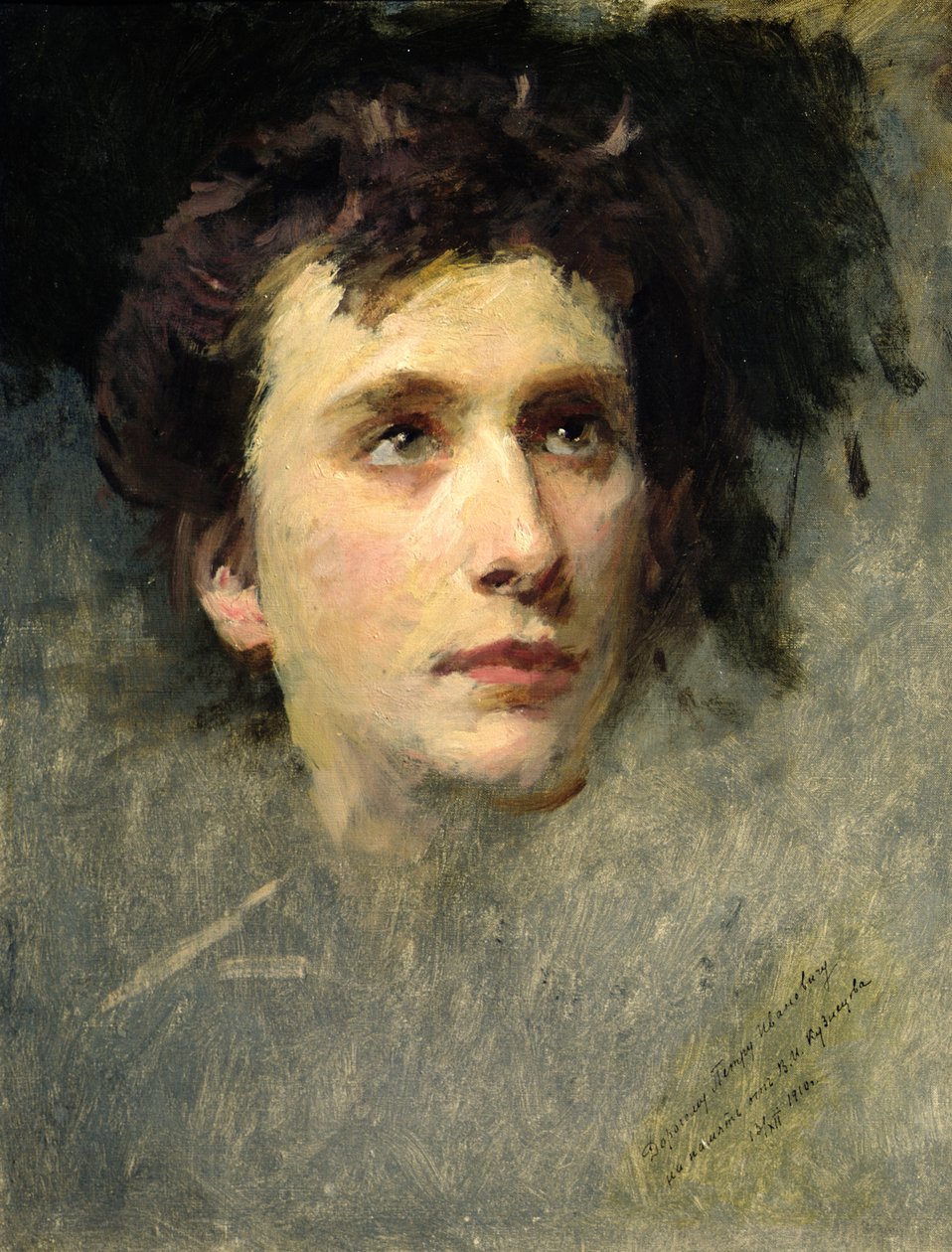 Retrato do compositor Pyotr Ilyich Tchaikovsky, 1850 de Yury Jacovlevich Lehman