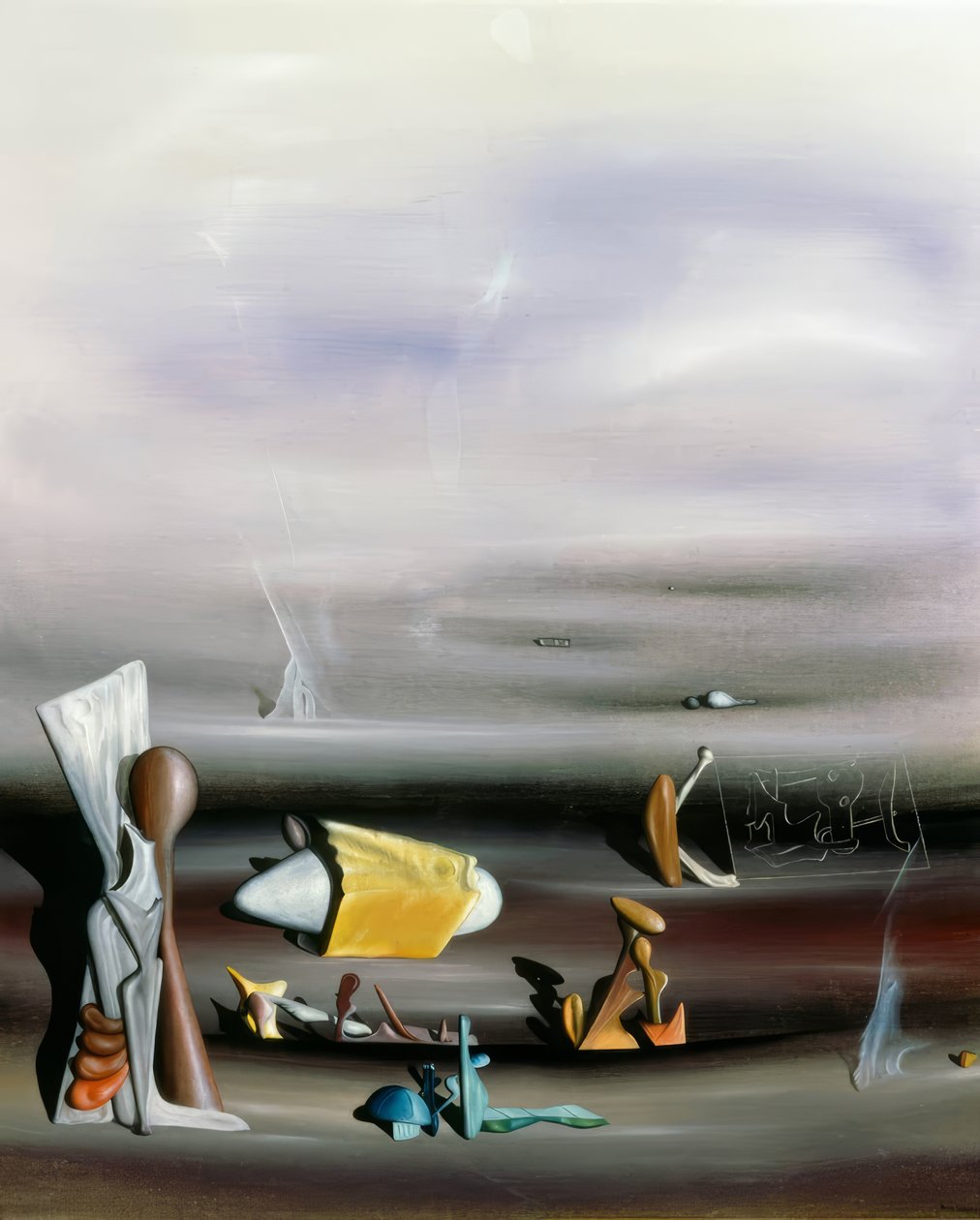 Construir e destruir de Yves Tanguy