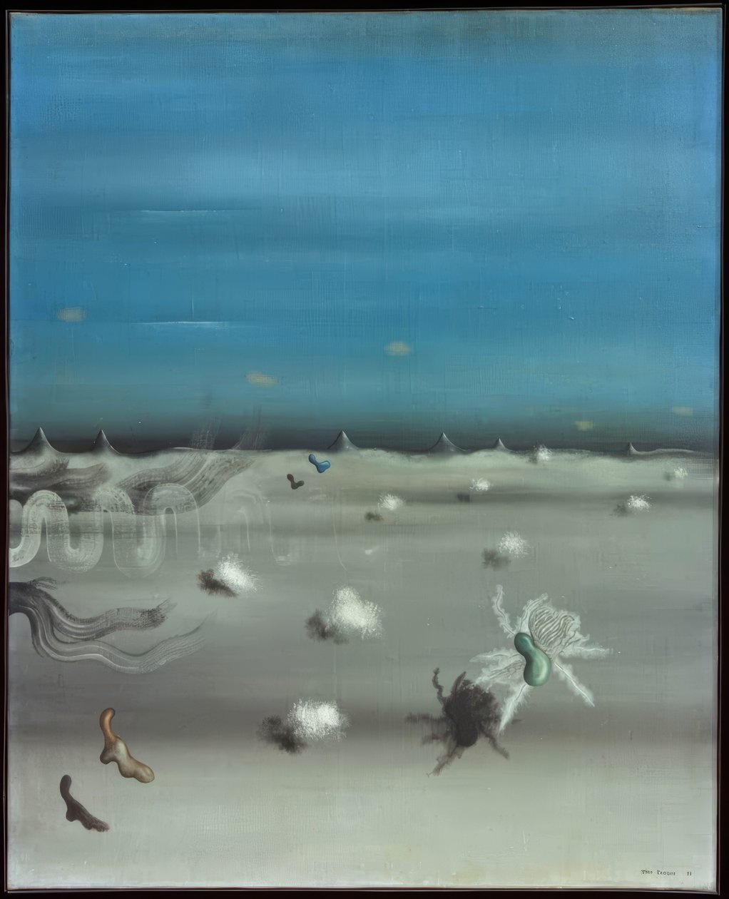 olhar âmbar de Yves Tanguy