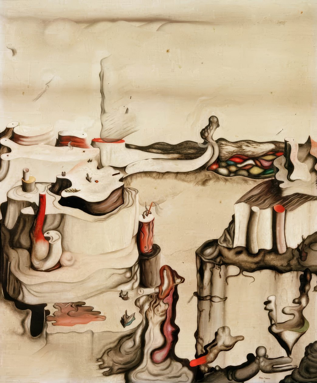 O armário de Proteu de Yves Tanguy