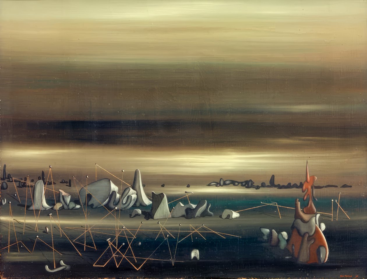 Ponto de encontro das paralelas de Yves Tanguy