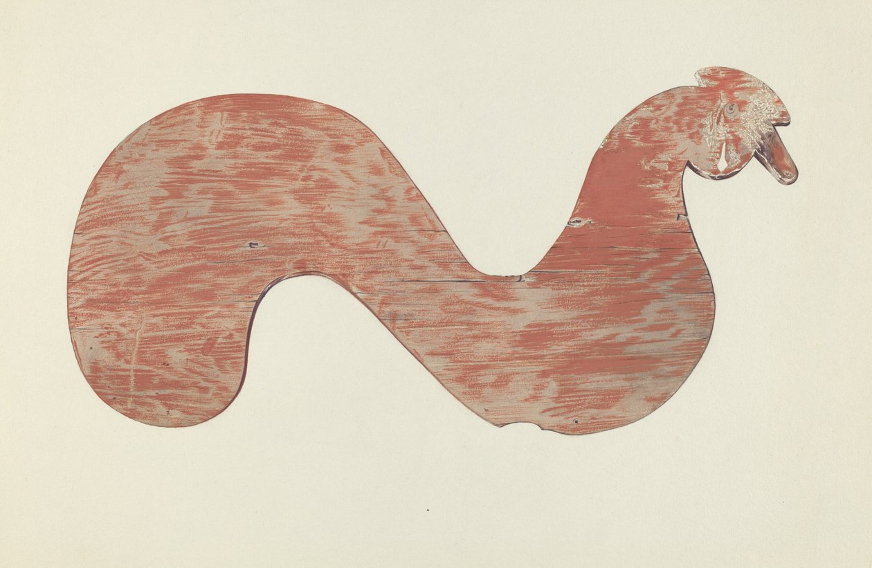 Wooden Weather Vane, provavelmente 1939. de Zabelle Missirian