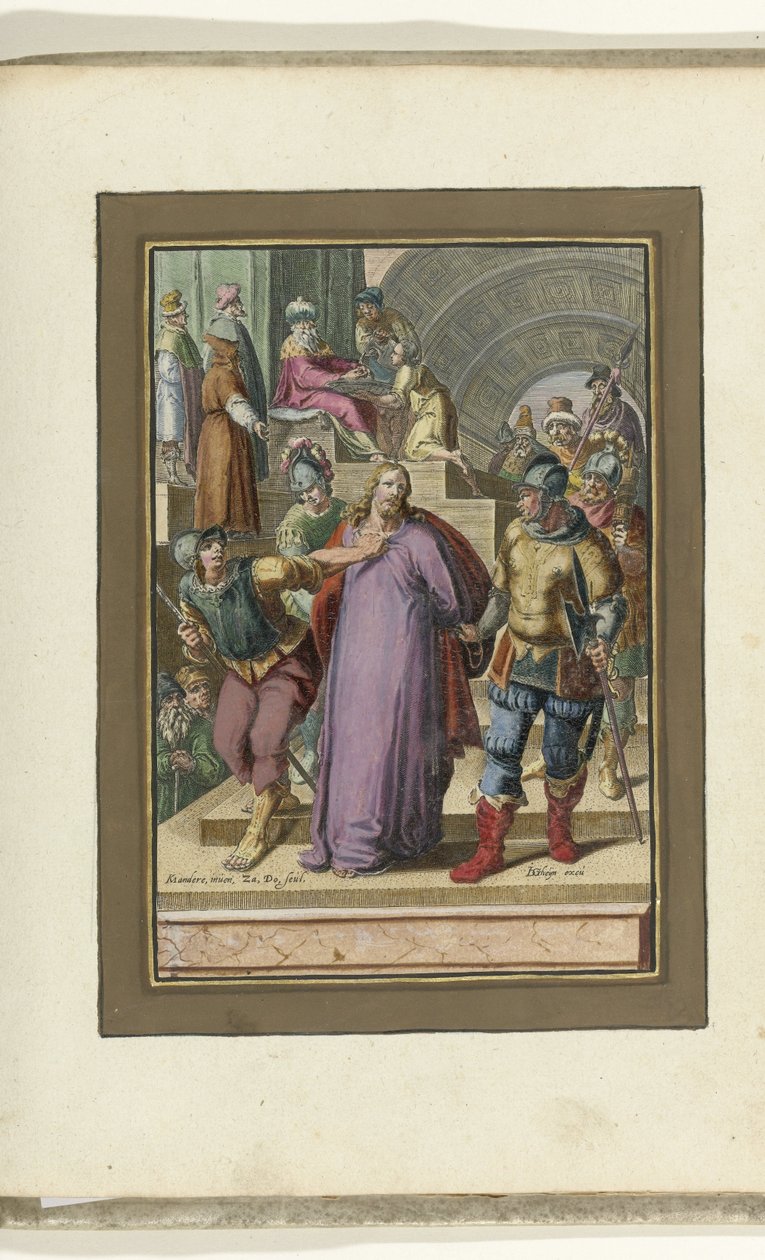 Cristo levou diante de Pilatos Paixão de Cristo (título da série) de Zacharias Dolendo