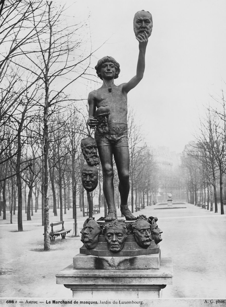 O vendedor de máscara, 1883 (bronze) de Zacharie Astruc