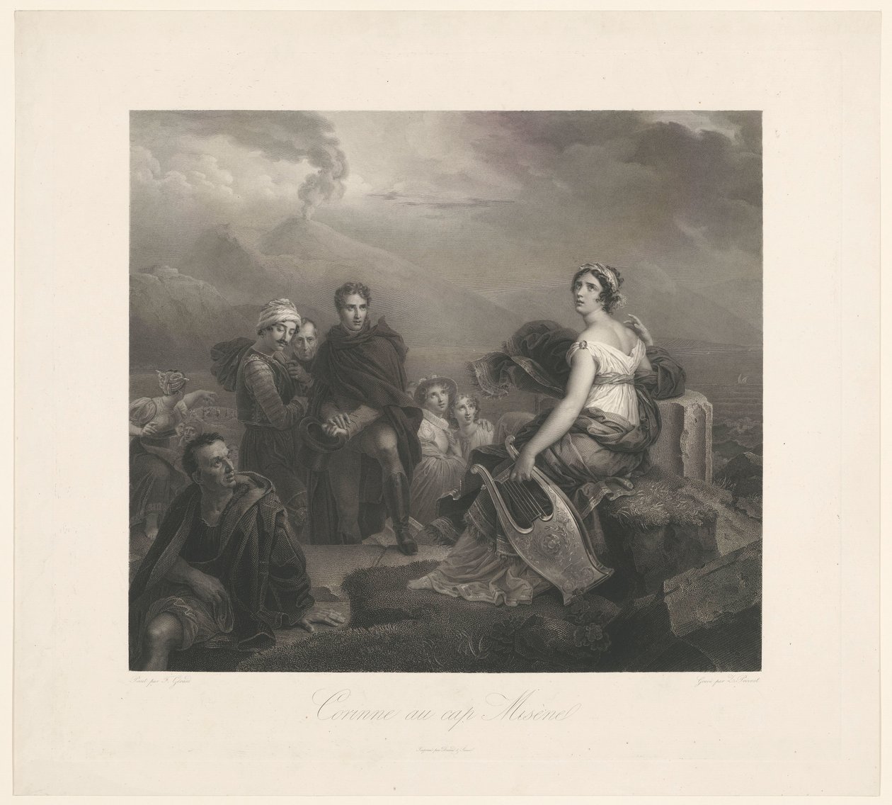 Corinne com um guincho em Capo Miseno
Corinne au cap Misènel (título sobre o objecto) de Zachée Prévost