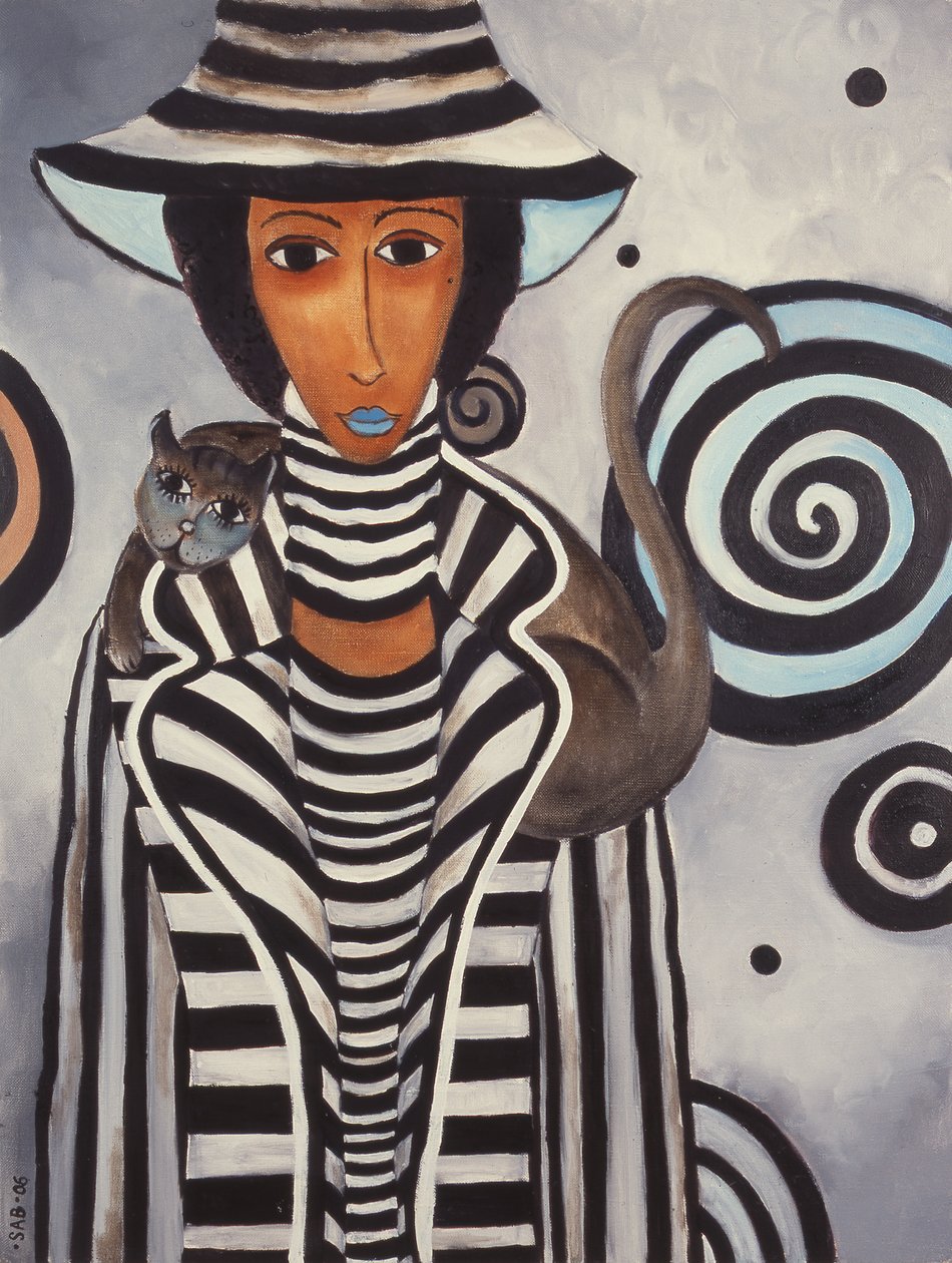 Preto e Branco, 2005 (óleo sobre tela) de Zanara Sabina Nedelcheva Williams