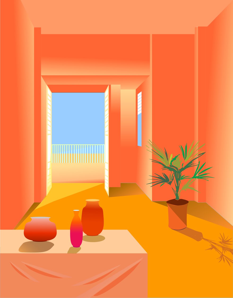 Interiores 1, 2020 (digital) de Sabina Nedelcheva Williams