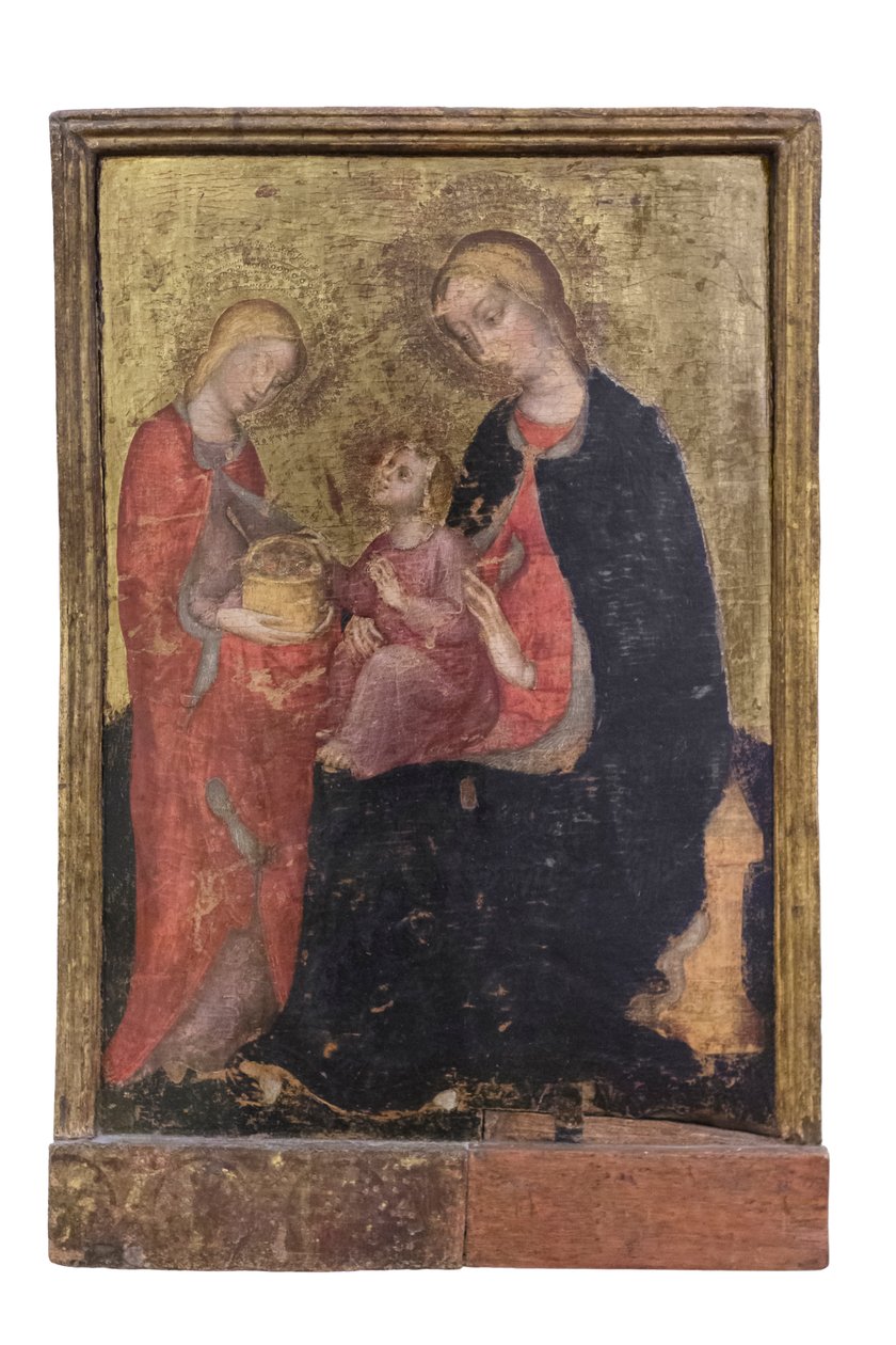 Madona e Menino com Santa Rosa, c.1410-20 (painel) de Zanino di Pietro