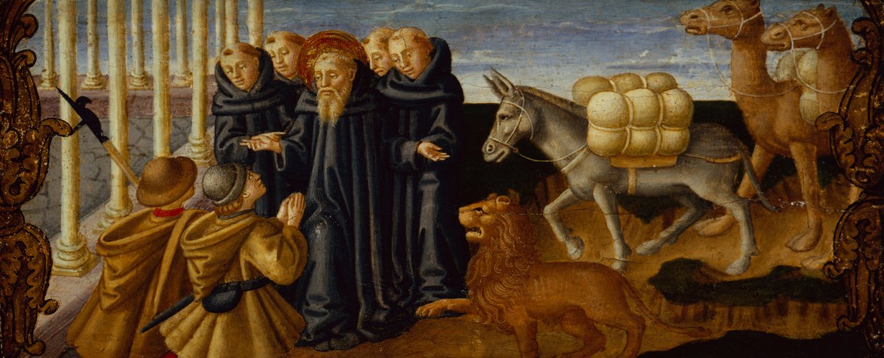 São Jerónimo perdoando os ladrões (painel) de Zanobi Machiavelli