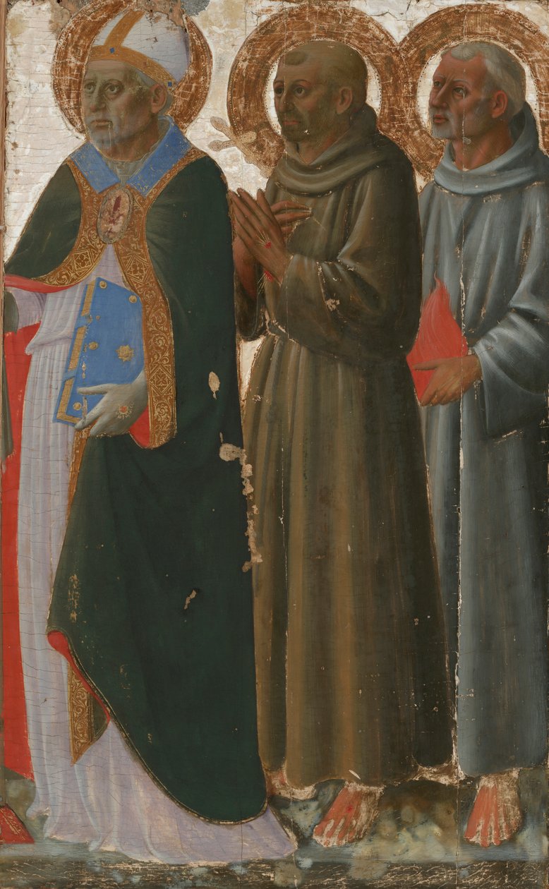 Santos Zenobius, Francisco e Anthony de Pádua de Zanobi di Benedetto Strozzi