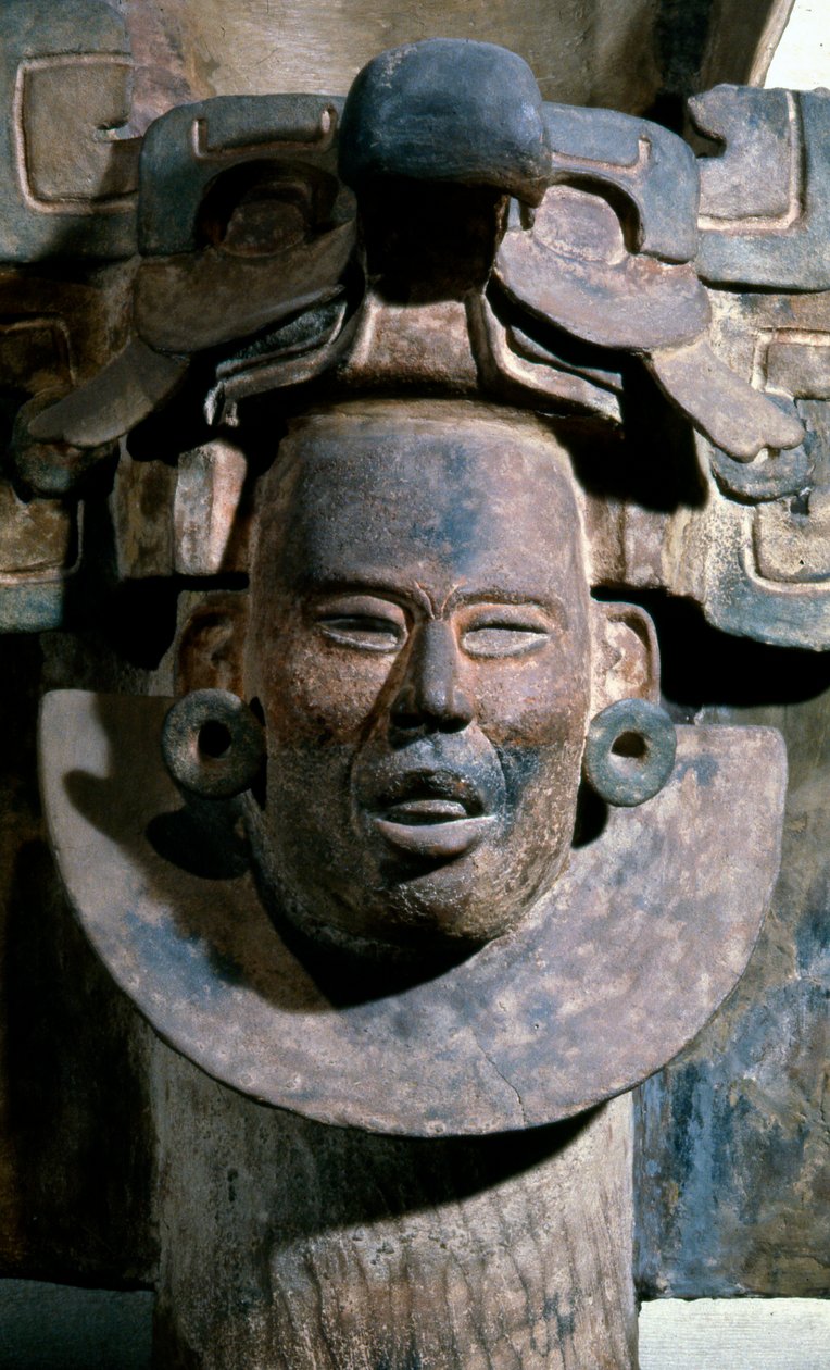 Urna funerária do túmulo 77, Monte Alban, 100-200 AD (cerâmica) de Zapotec