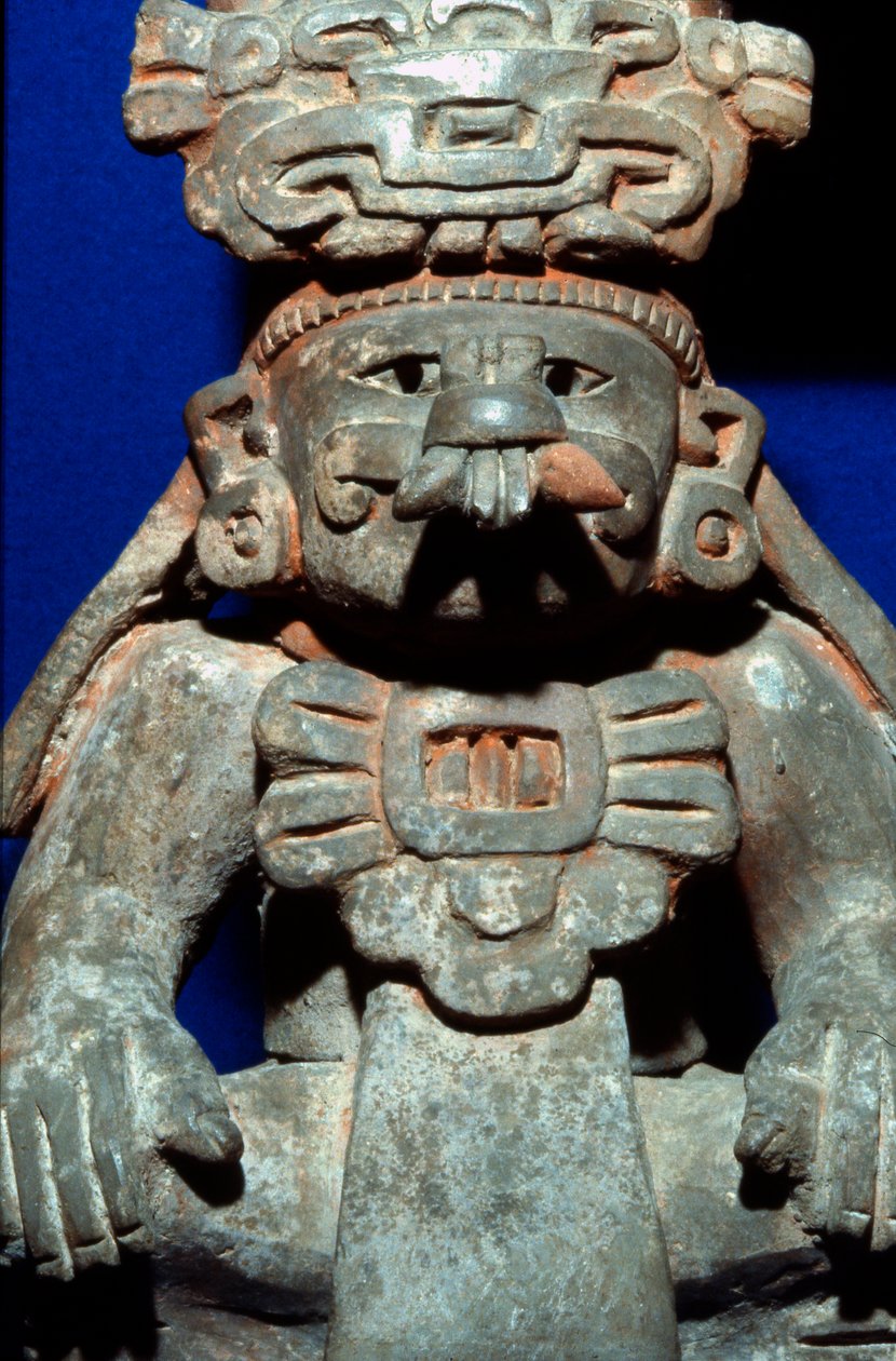 Urna funerária, final do período clássico (700-1000 dC) (cerâmica) de Zapotec