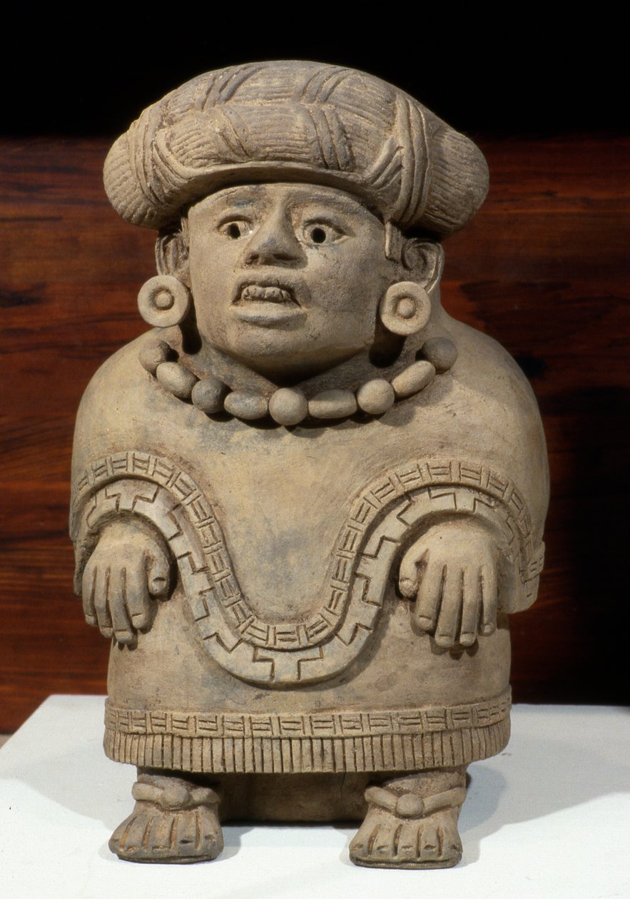 Urna funerária, final do período clássico (700-1000 dC) (cerâmica) de Zapotec