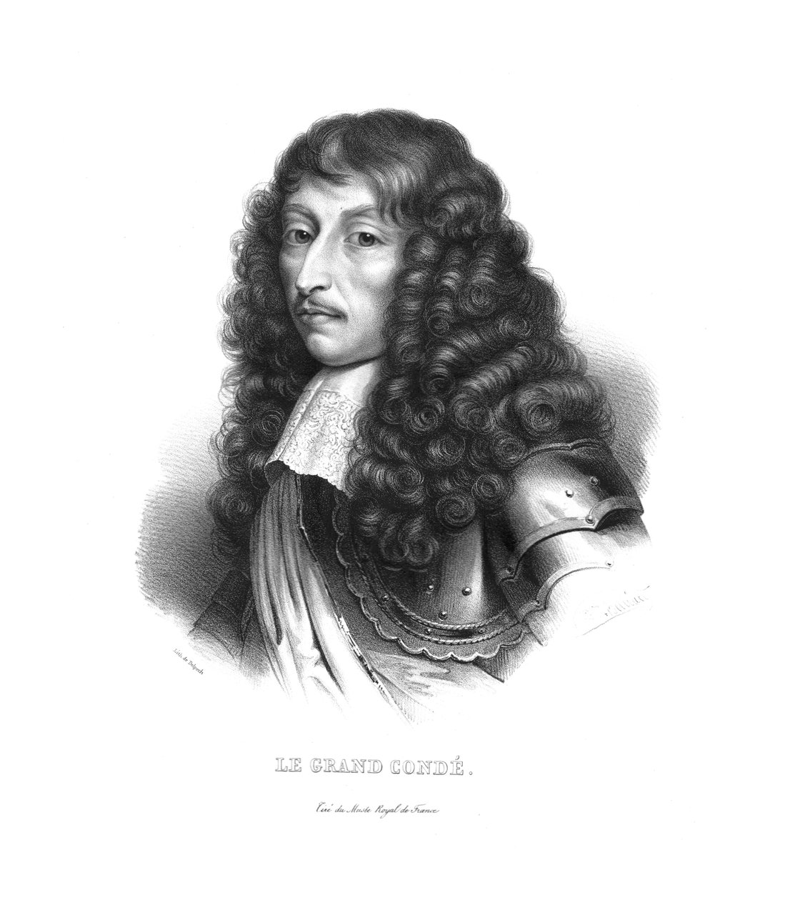 Louis de Bourbon, Príncipe de Conde, c1820s de Zephirin Felix Jean Marius Belliard
