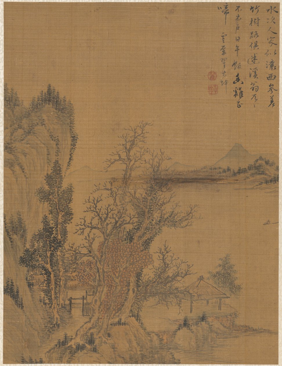 Paisagem, 1775. de Zhai Dakun