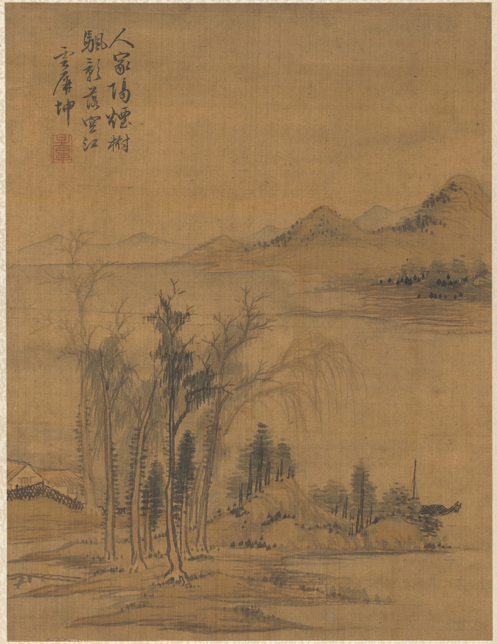 Paisagem, 1775. de Zhai Dakun