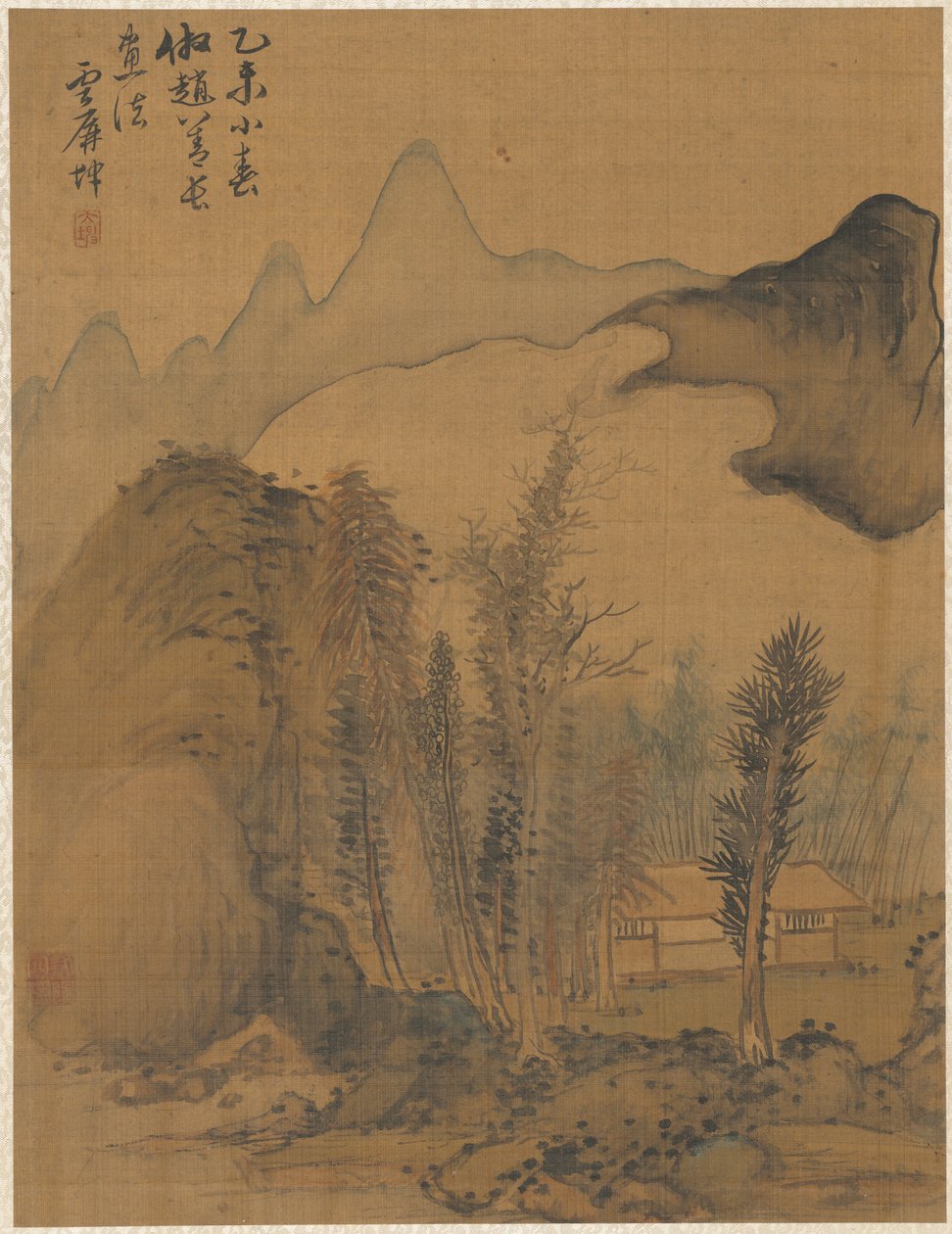 Paisagem no estilo de Chao Yuan, 1775. de Zhai Dakun