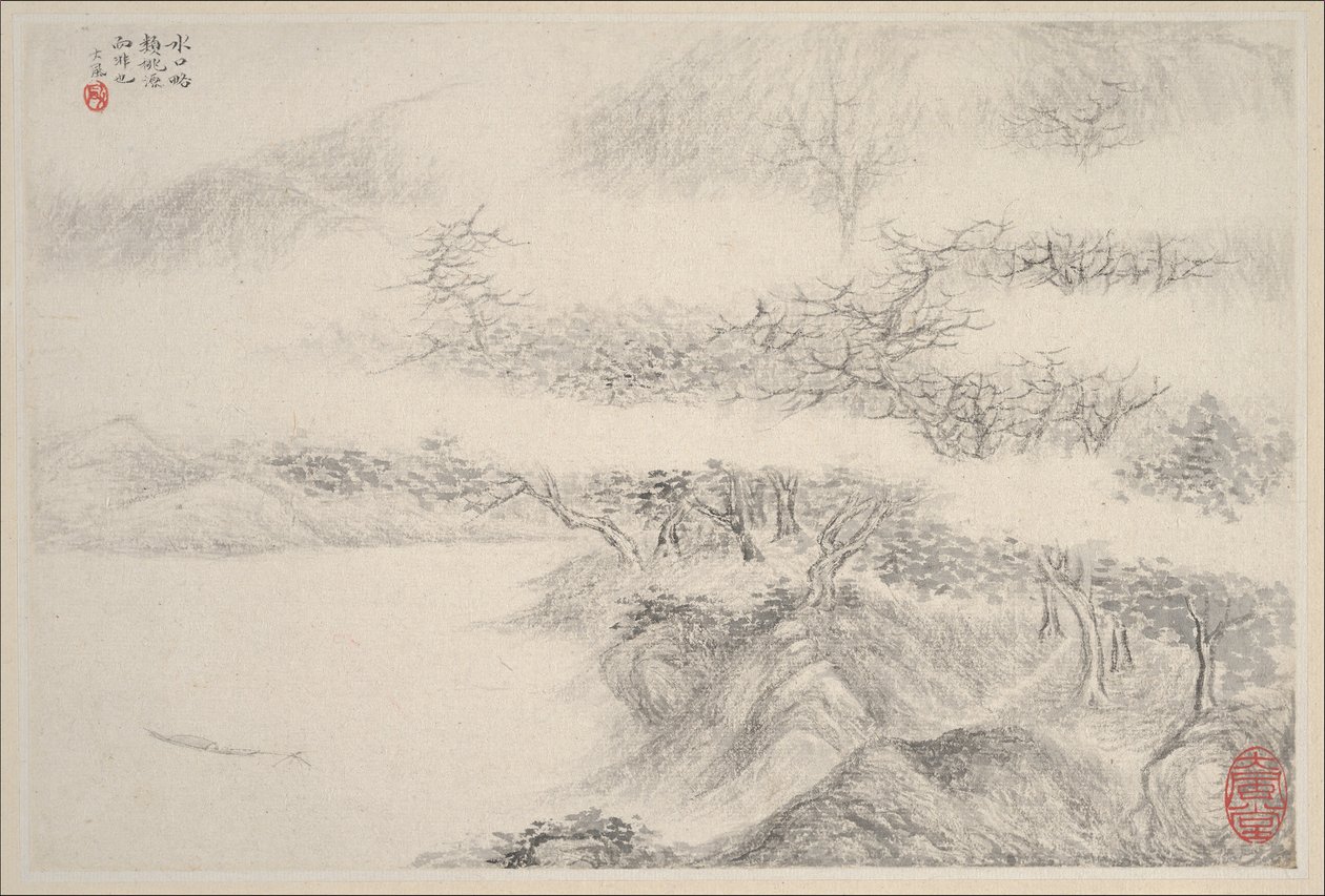 Paisagens, datadas de 1644. de Zhang Feng