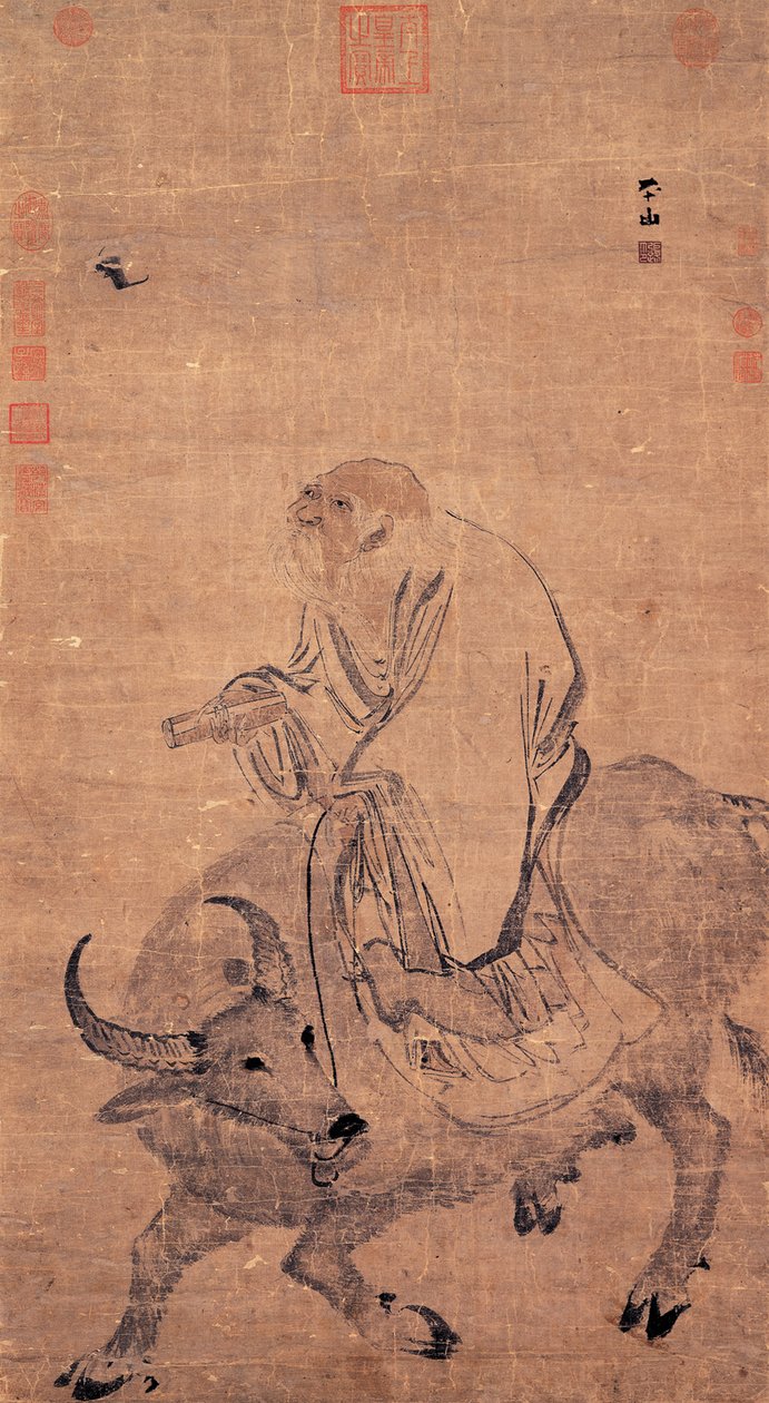 Laozi Montando um Boi, Entre 1368 e 1644 de Zhang Lu