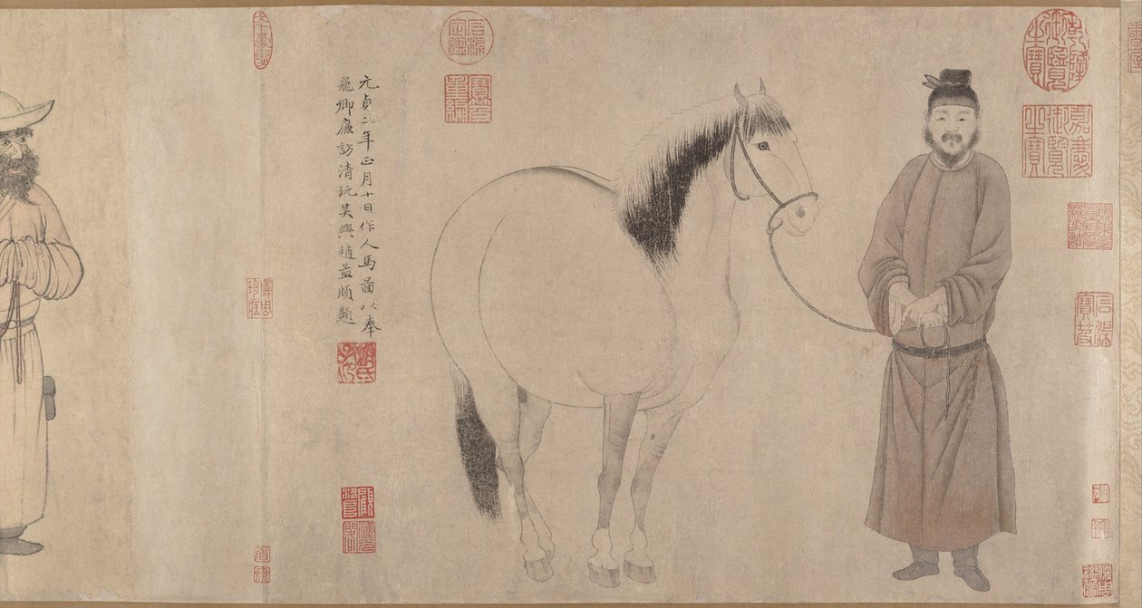 Noivos e Cavalos de Zhao Mengfu Chao Meng Fu or