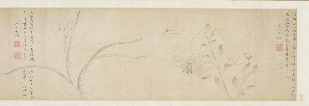 Flores de tinta, 1361. de Zhao Zhong