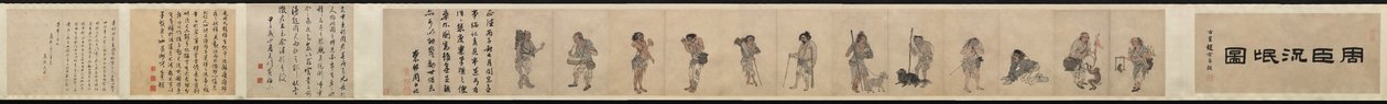 Mendigos e personagens de rua de Zhou Chen