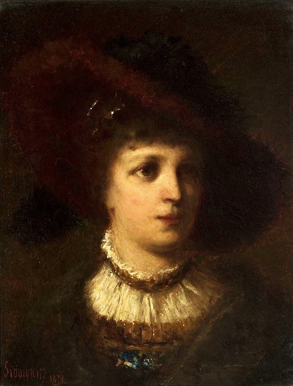 Retrato de uma mulher. de Zygmunt Sidorowicz