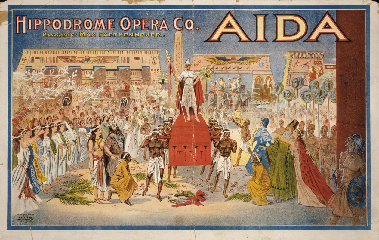 Aida, c.1908 (litografia colorida) de . .
