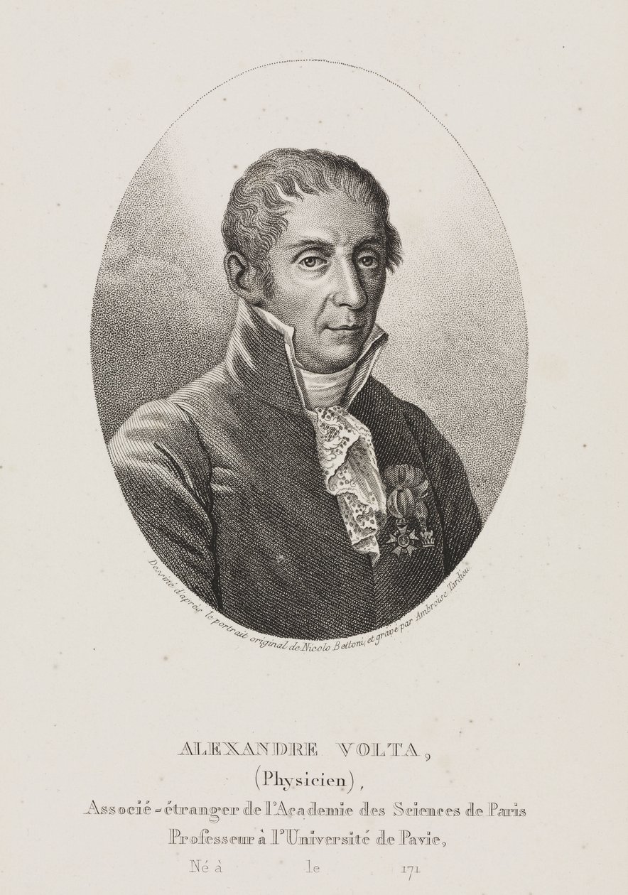 Alessandro Volta, físico e inventor italiano, c 1800 de Frederick (attr. to) Barnard