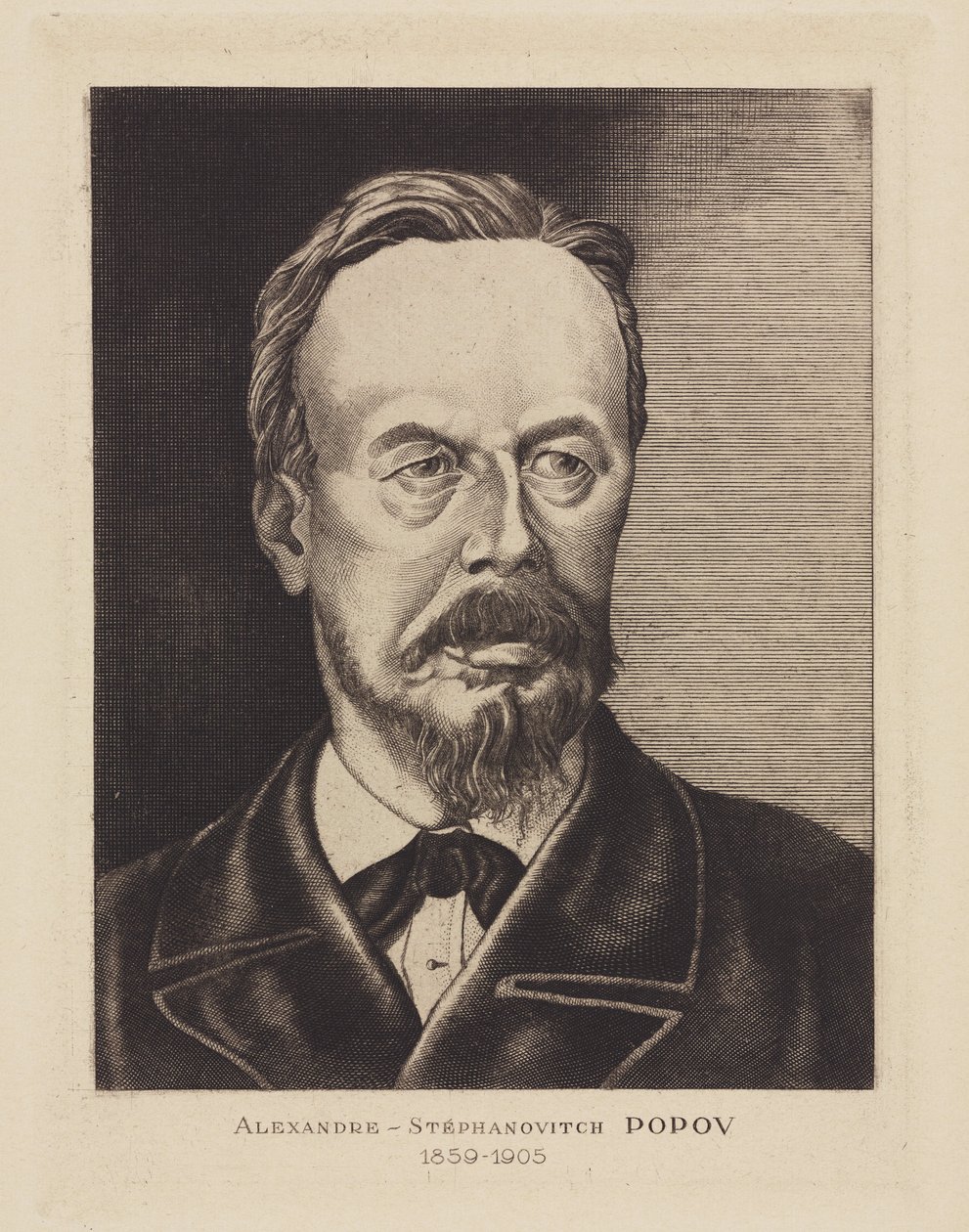 Alexandre-Stephanovich Popov, físico russo, c 1905 de Frederick (attr. to) Barnard