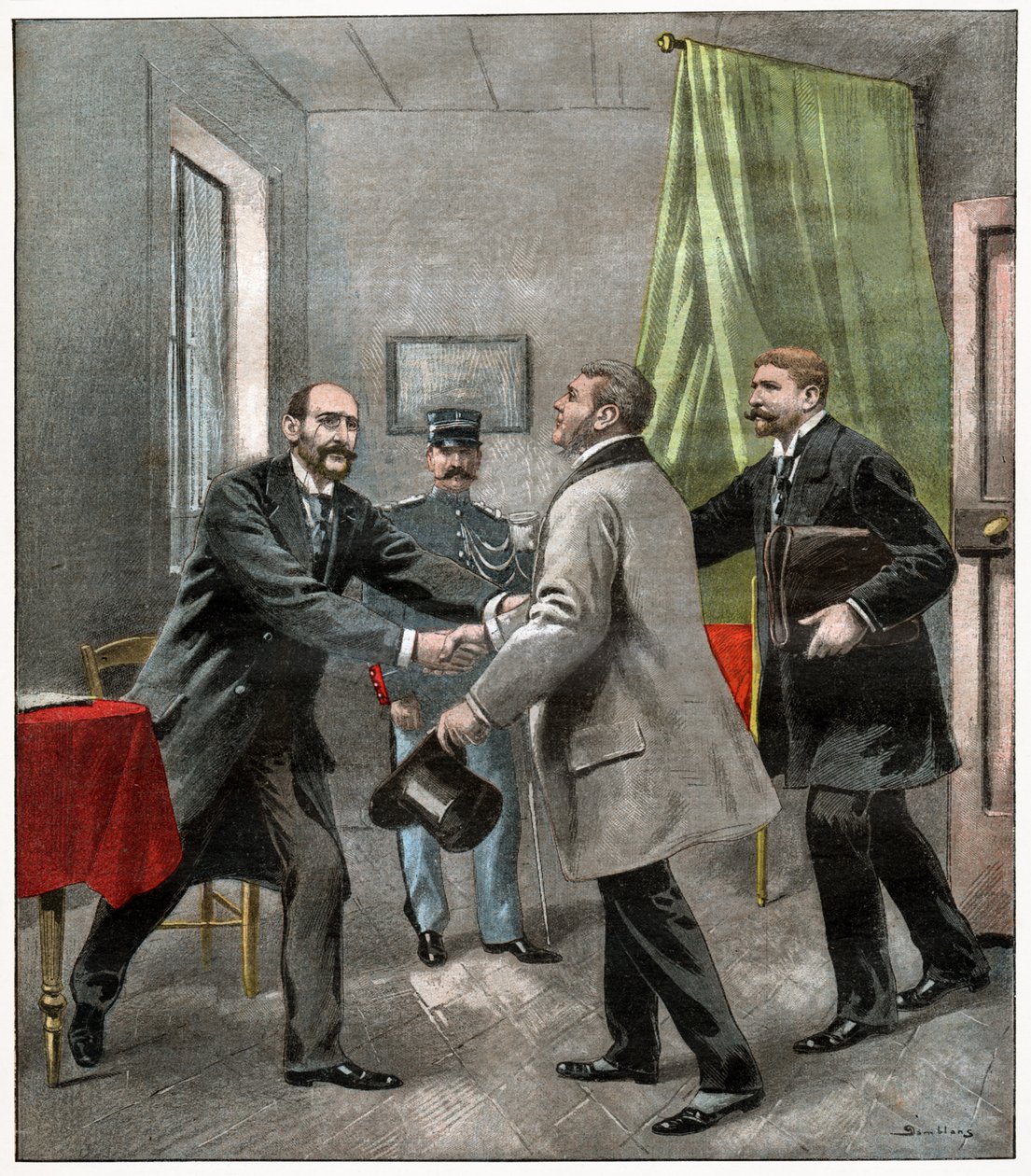 Alfred Dreyfus com seus advogados de . .
