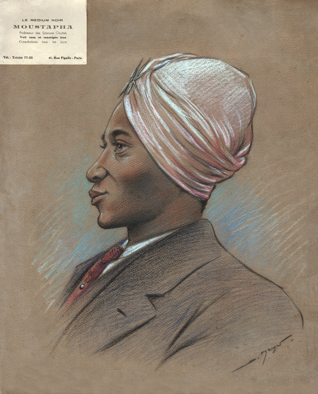 Um marabu africano, ca 1930 de . .