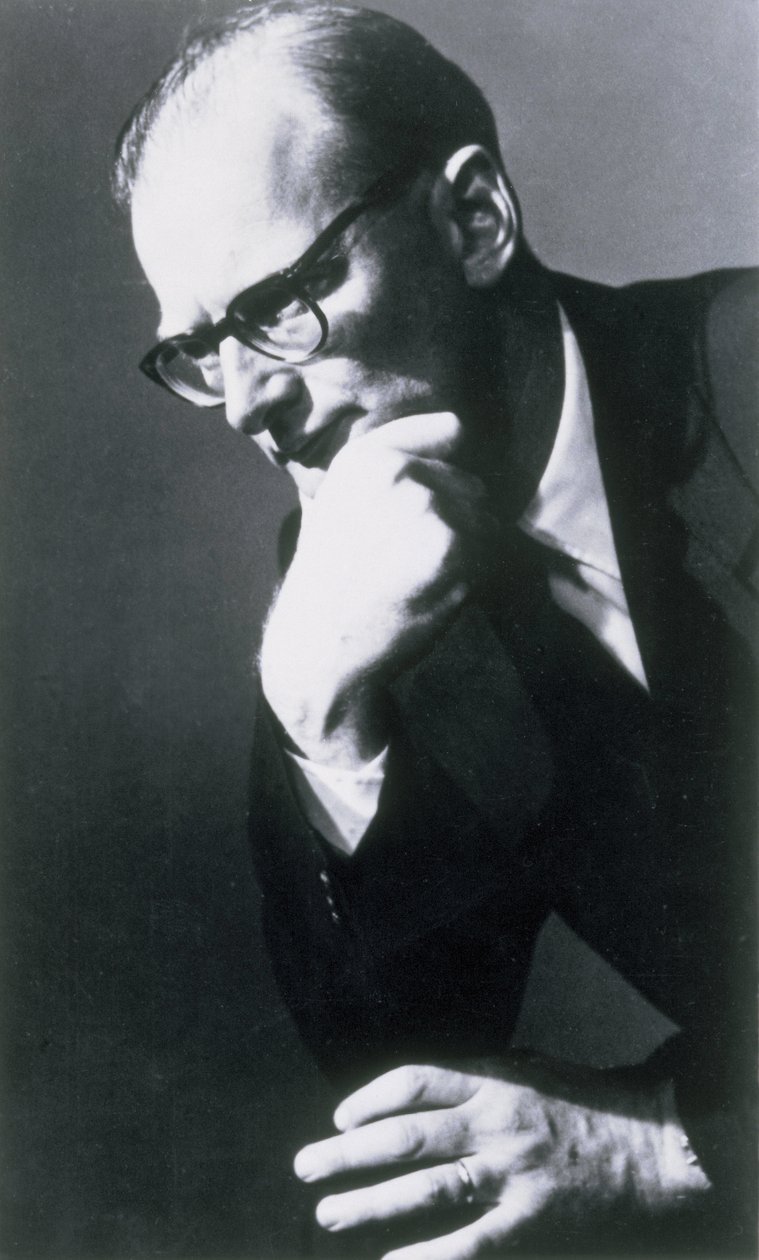 Arthur C Clarke, autor e inventor britânico de ficção científica de Frederick (attr. to) Barnard